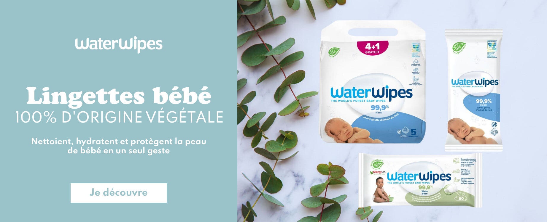 Découvrez les lingettes Waterwipes !