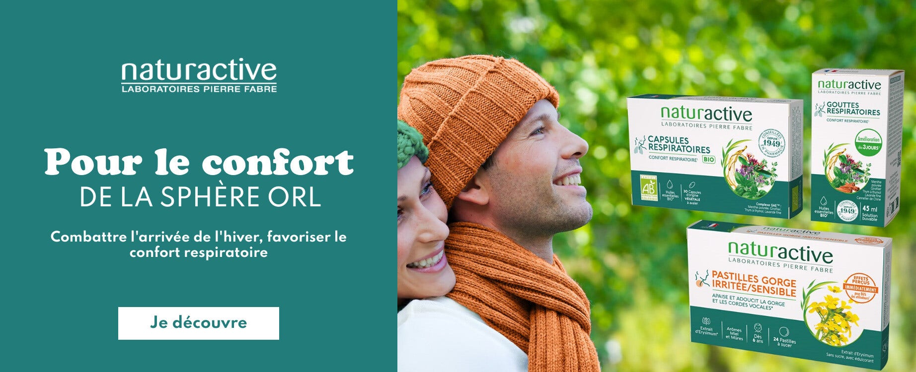 Les produits Naturactive pour le confort de la sphère ORL !