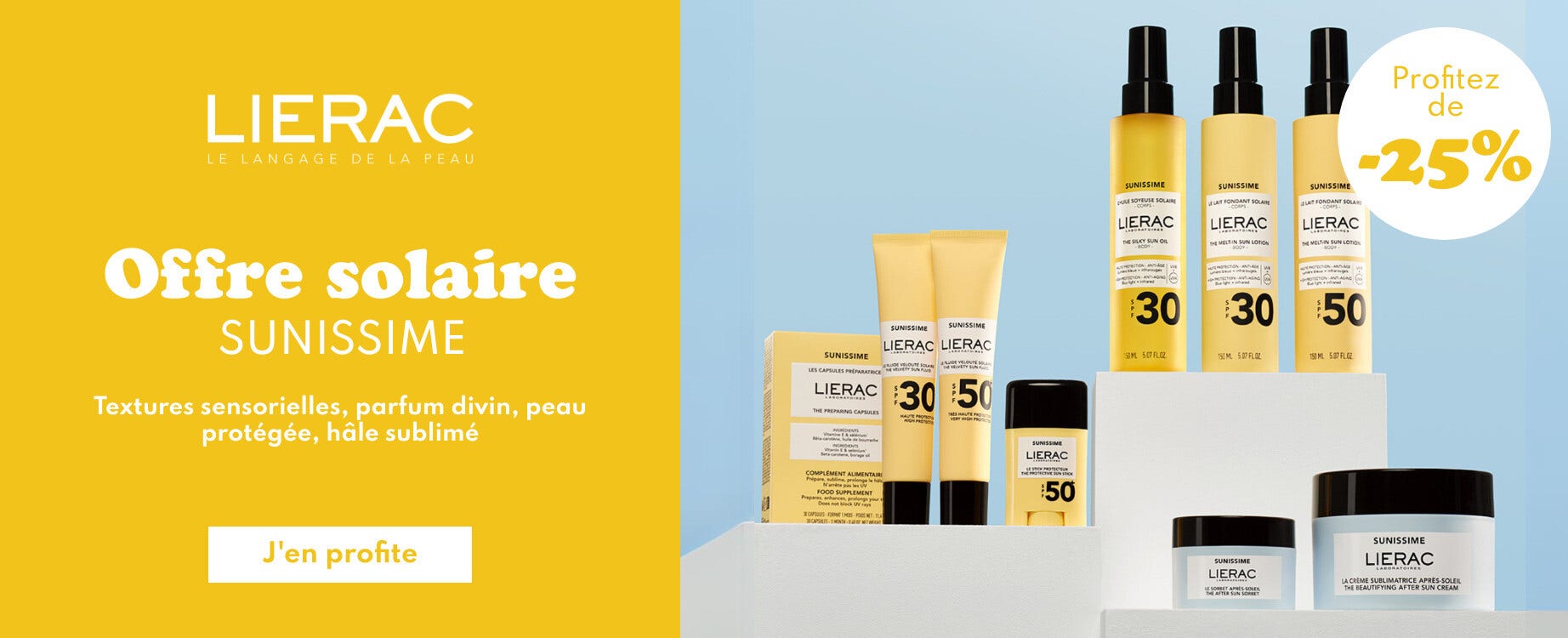 Profitez d'une remise sur la gamme Sunissime de Lierac !