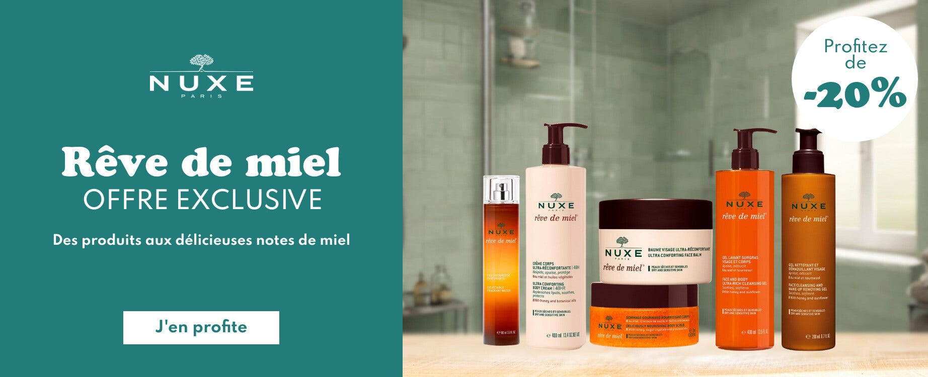 Profitez d'une offre sur la gamme Rêve de Miel de Nuxe !