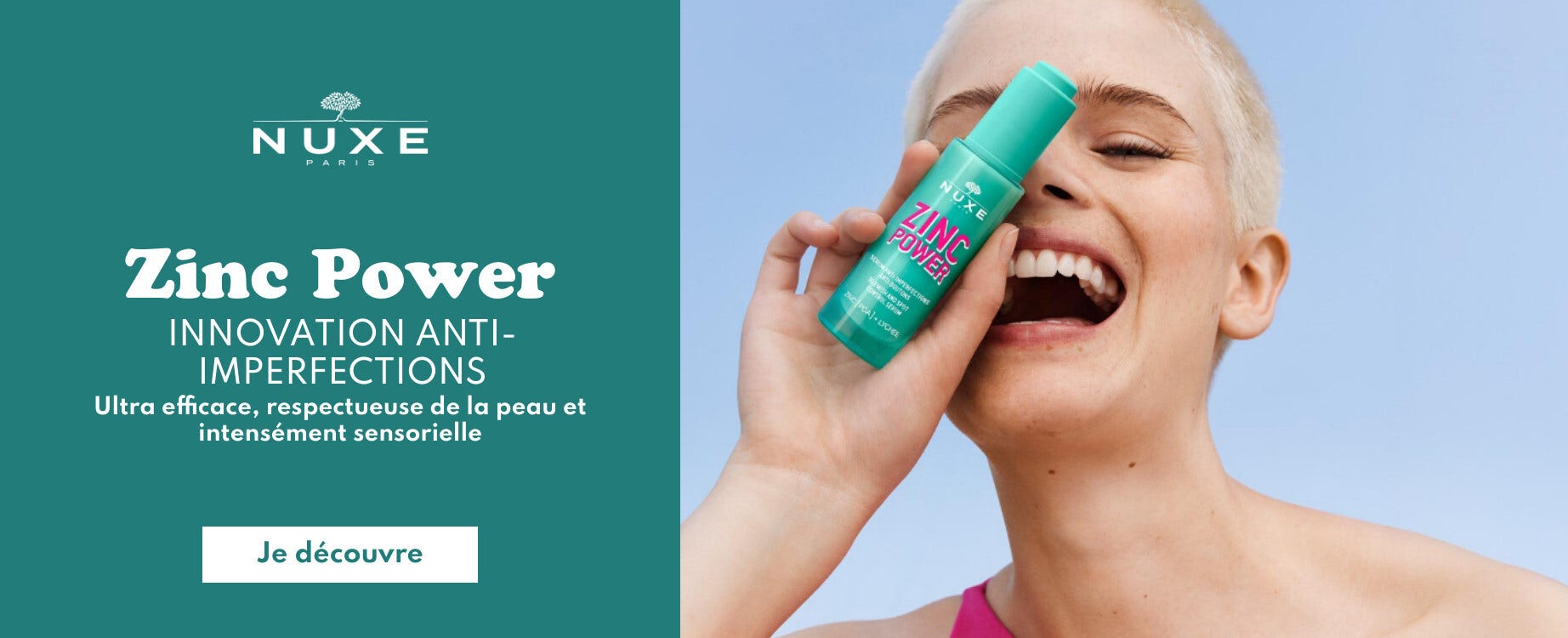 Découvrez la gamme Zinc Power  de Nuxe !