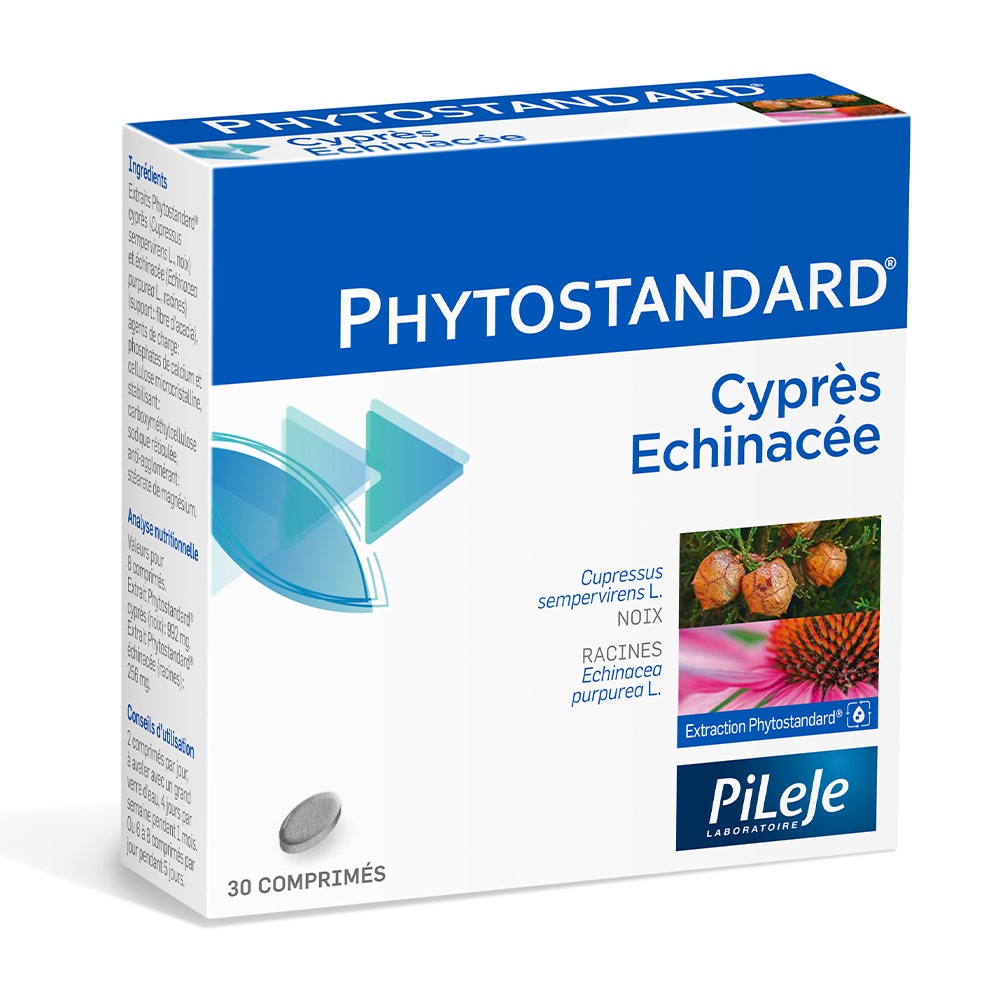 Pileje Phytostandard Cyprés Echinacée 30 comprimés