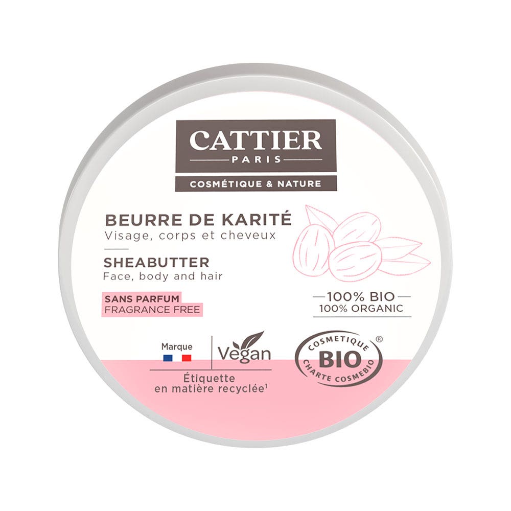 Cattier Beurre de karité Visage Corps Et Cheveux Bio 100g