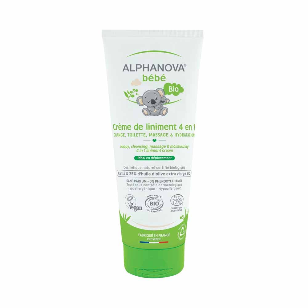 Alphanova Bébé Creme De Liniment Soin Multi Usage 4en1 Bio 200ml