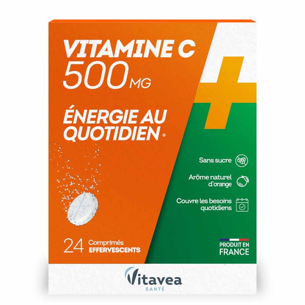 Vitavea Santé Vitamine C 500mg Energie au Quotidien x24 comprimés effervescents