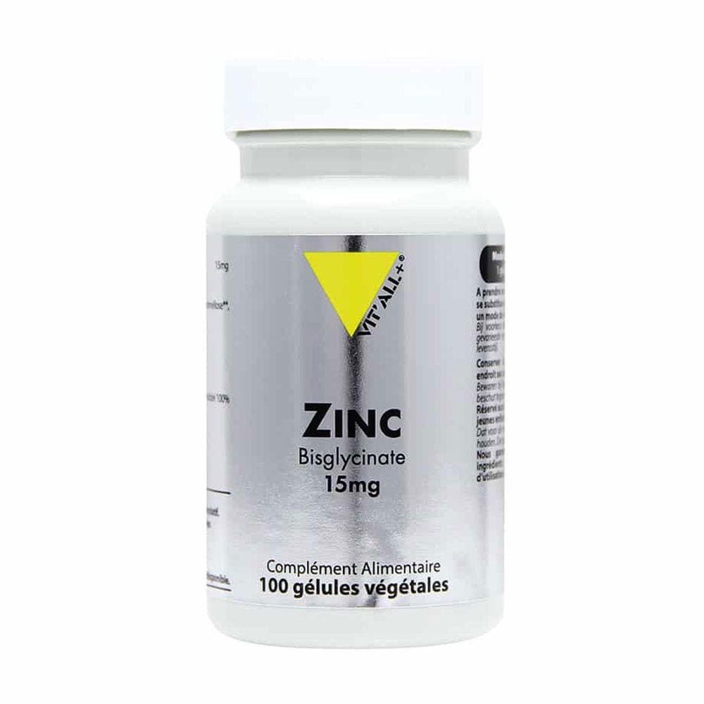 Vit'All+ Zinc Bisglycinate 15mg 100 gélules végétales