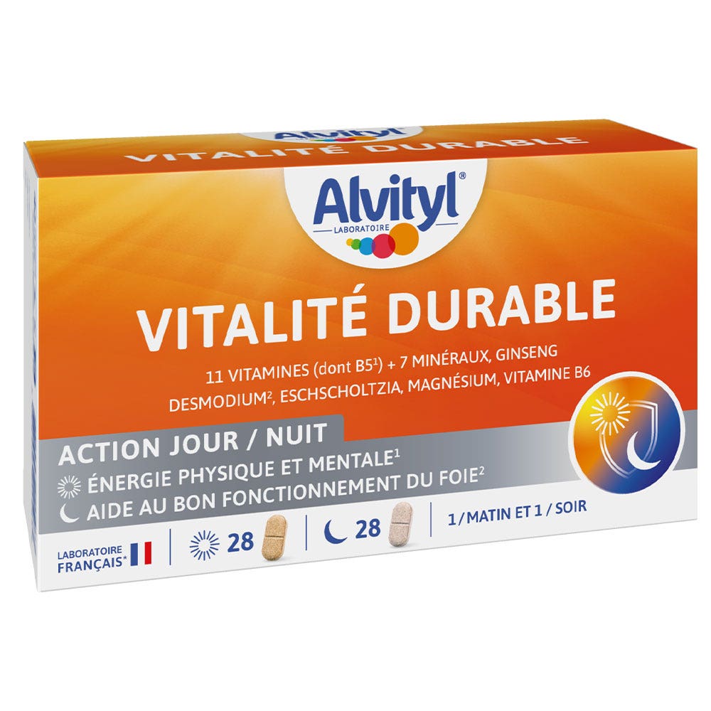 Alvityl Vitalité Durable - Energie physique et mentale 2x28 comprimés