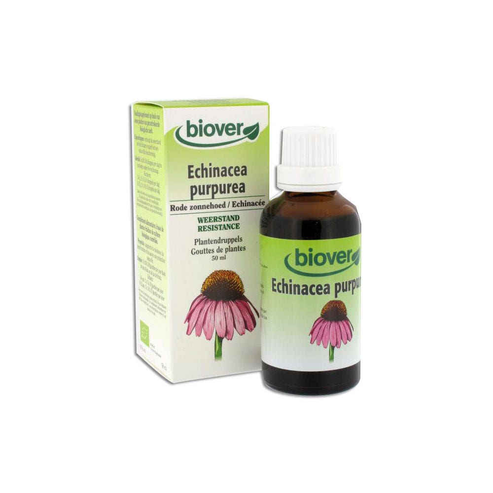 Biover Gouttes De Plantes Echinacea Purpurea Echinacee Resistance 50ml